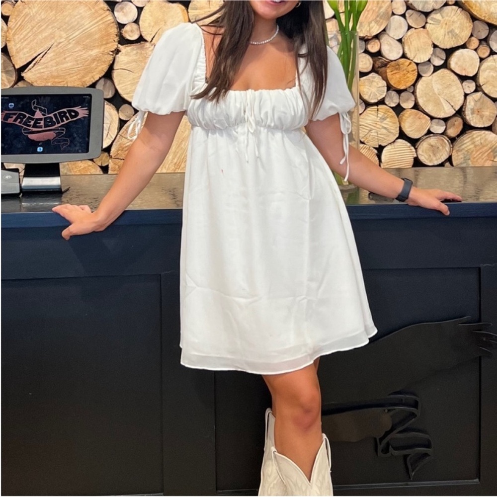 House of CB Princess Ivory Mini Dress - Size M